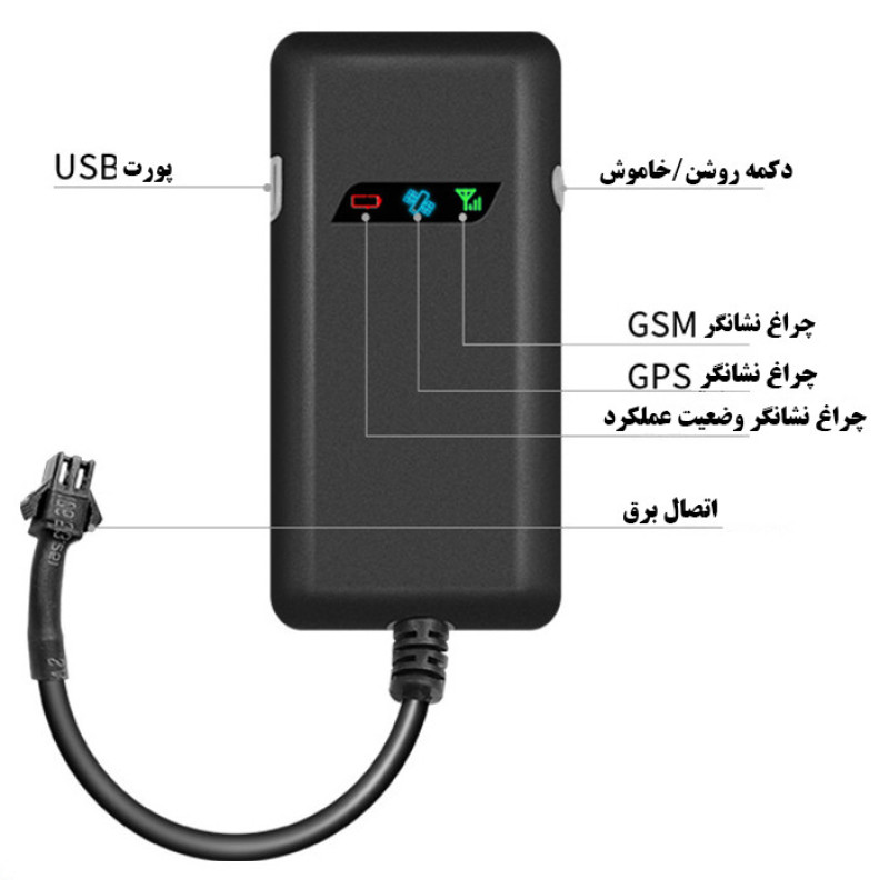ردیاب خودرو مدل GT02A