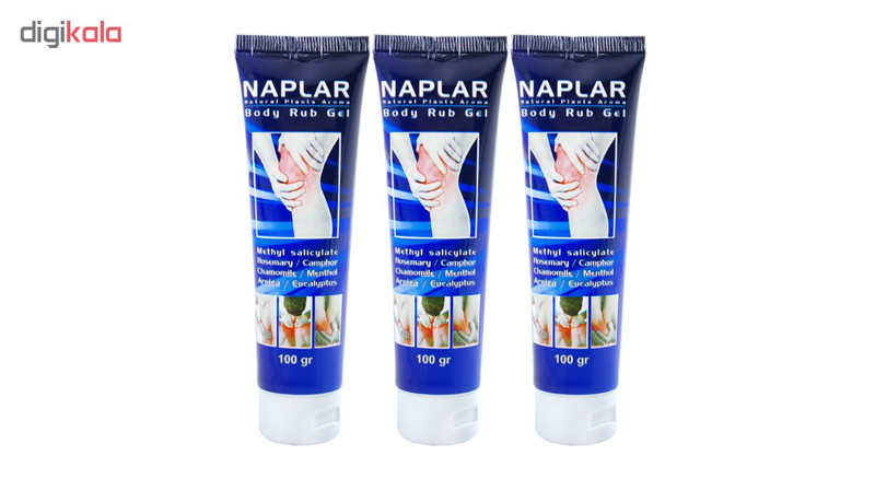 ژل ضد درد عضلانی ناپلار مدل Rub Gel حجم 100 میلی‌لیتر مجموعه 3 عددی با عصاره نعناع، میخک، رزماری و گزنه کاهش التهاب، رفع گرفتگی و تحریک گردش خون موضعی