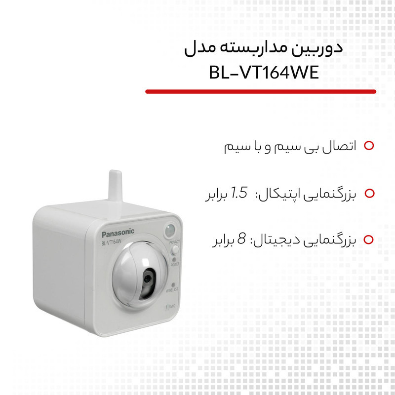دوربین مداربسته تحت شبکه پاناسونیک مدل BL-VT164WE