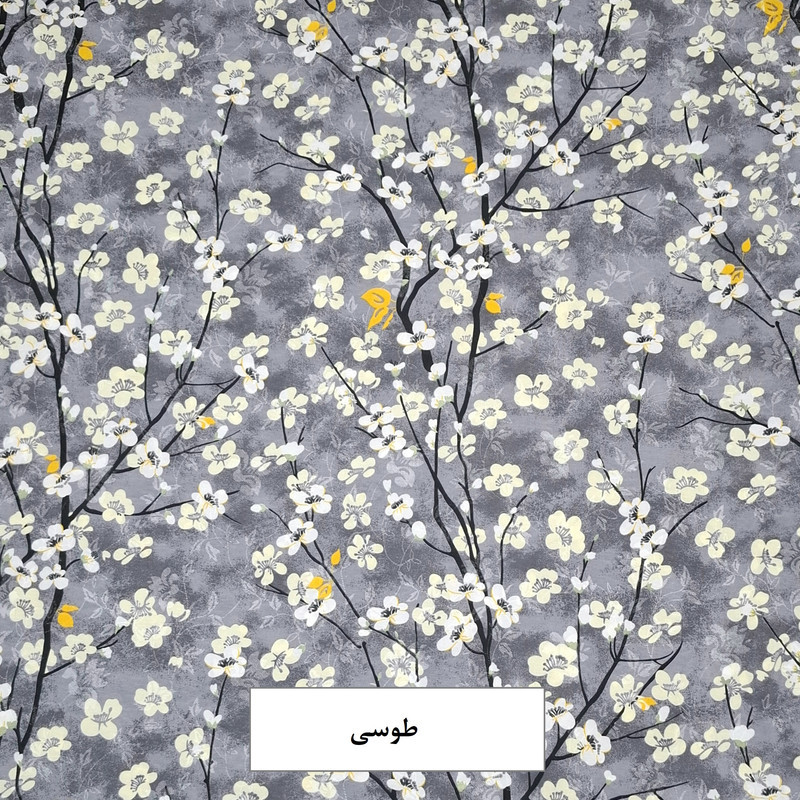 ملحفه پلی کتان مدل مینا سایز 210x190 سانتی‌متر