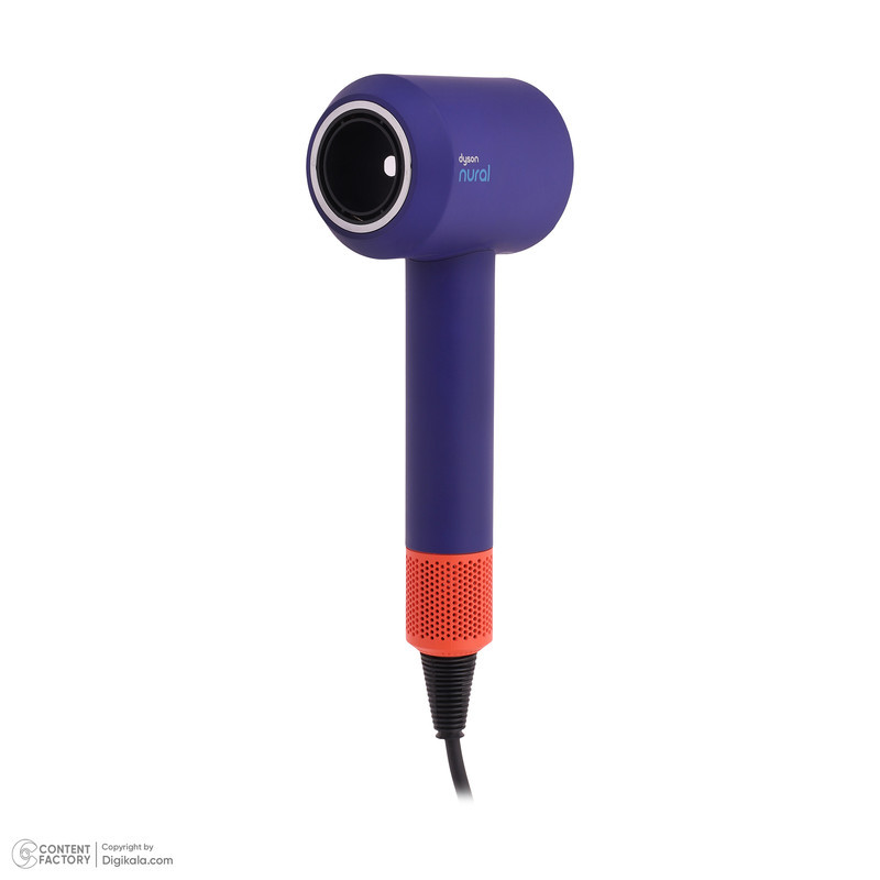 سشوار خانگی 220 وات دایسون مدل Supersonic hd16، موتور AC، وزن 2140 گرم، دارای سری برس‌دار گرد پهن، سری چرخشی، متمرکز‌کننده باریک، متمرکز‌کننده پهن، سری شانه‌دار با ویژگی صاف‌کنندگی، با قابلیت باد سرد