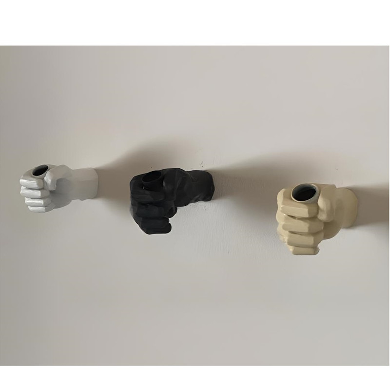 دیوارکوب 1 شعله طرح دست مشت مدل e14