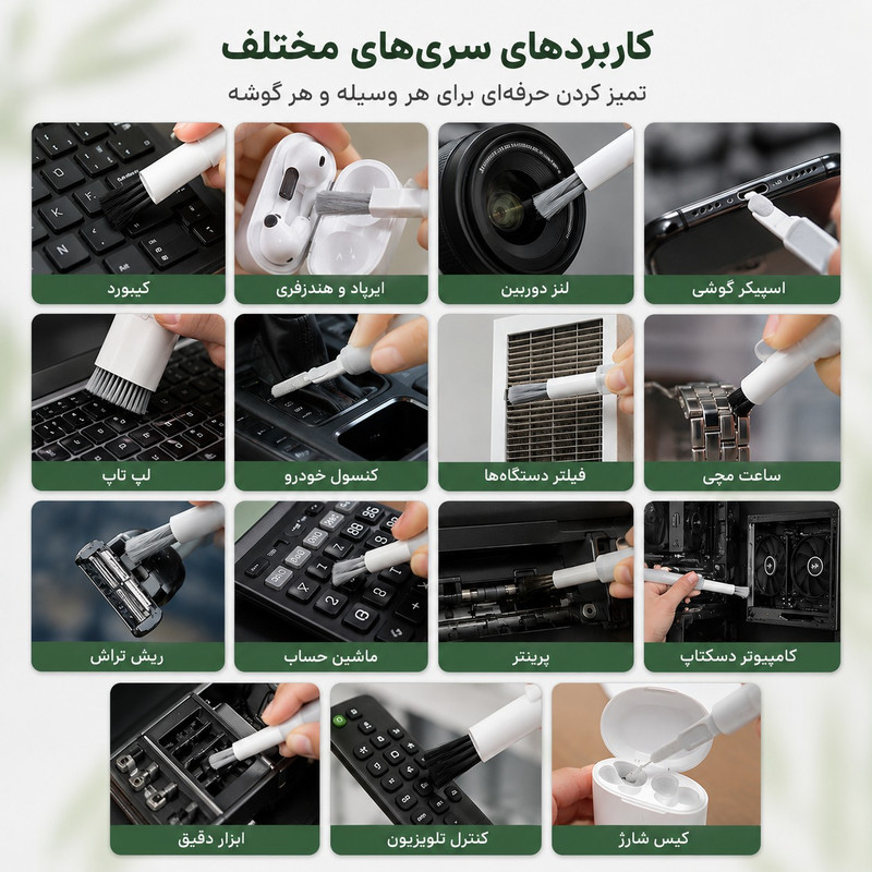 کیت تمیز کننده روزینکس مدل میکروفایبر 20in1