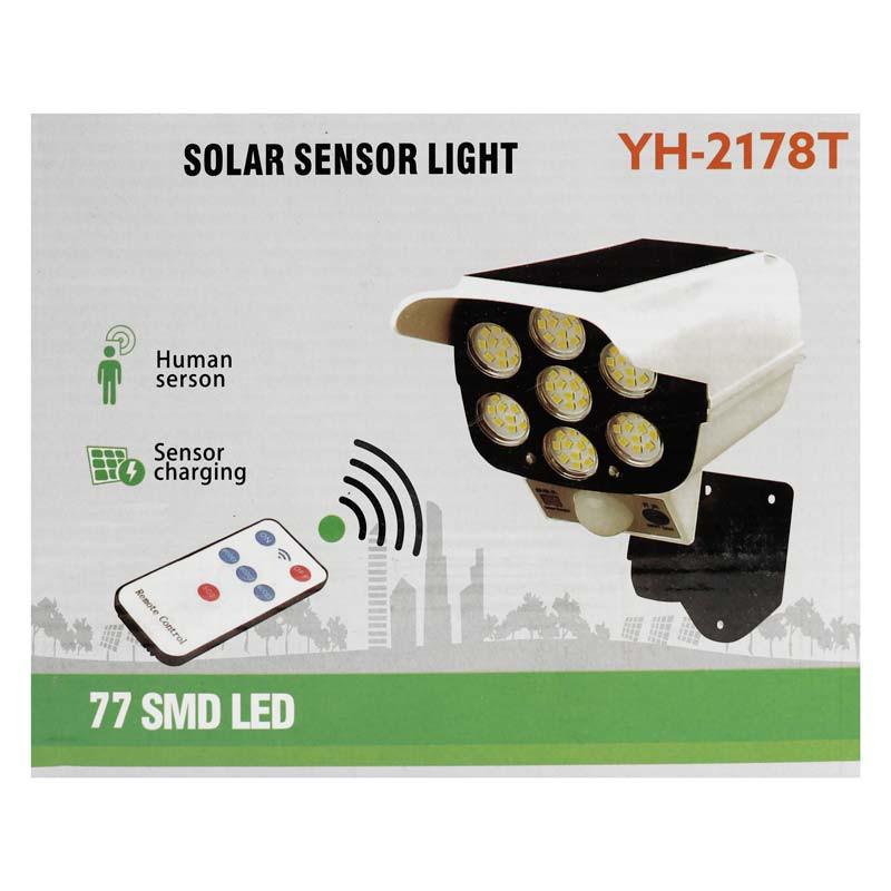 چراغ خورشیدی طرح دوربین مدار بسته مدل YH-2178T