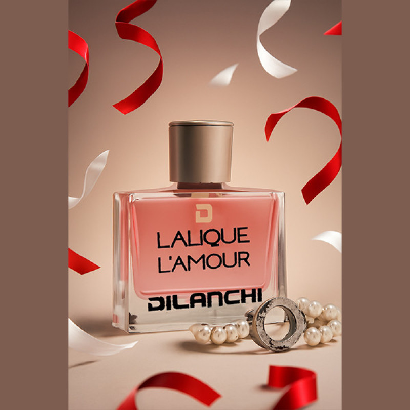ادو پرفیوم زنانه دیلانچی مدل lalique l'amour  با رایحه معتدل حجم 100 میلی‌لیتر