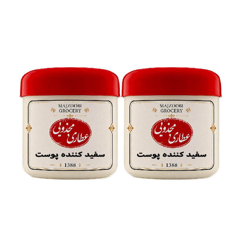 کرم سفید کننده پوست عطاری مجذوبی مدل 001 وزن 60 گرم بسته 2 عددی