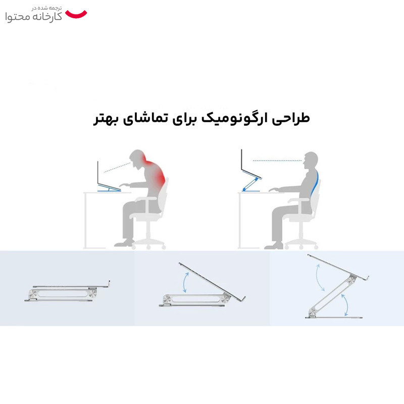پایه نگهدارنده لپ تاپ نیلکین مدل ProDesk Adjustable