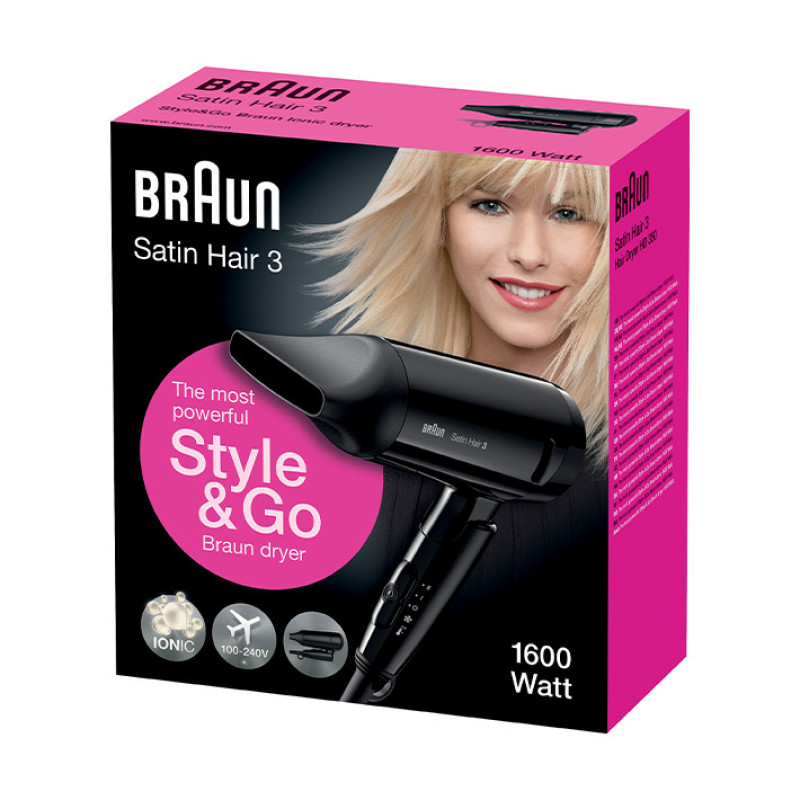 سشوار مسافرتی 1600 وات براون مدل HD350
