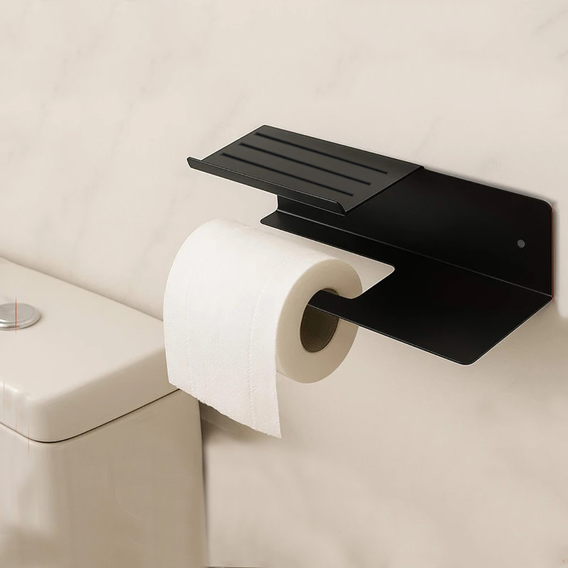 پایه رول دستمال کاغذی مدل کناره دار فلزی کد zb11