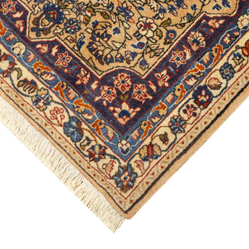 فرش دستبافت نیم متری طرح ساروق  کد 45P619 زمینه کرم