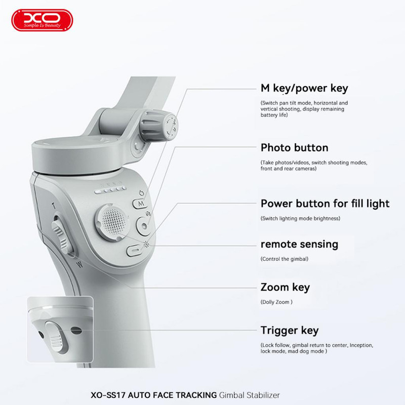گیمبال و استبلایزر موبایل ایکس او مدل XO SS17