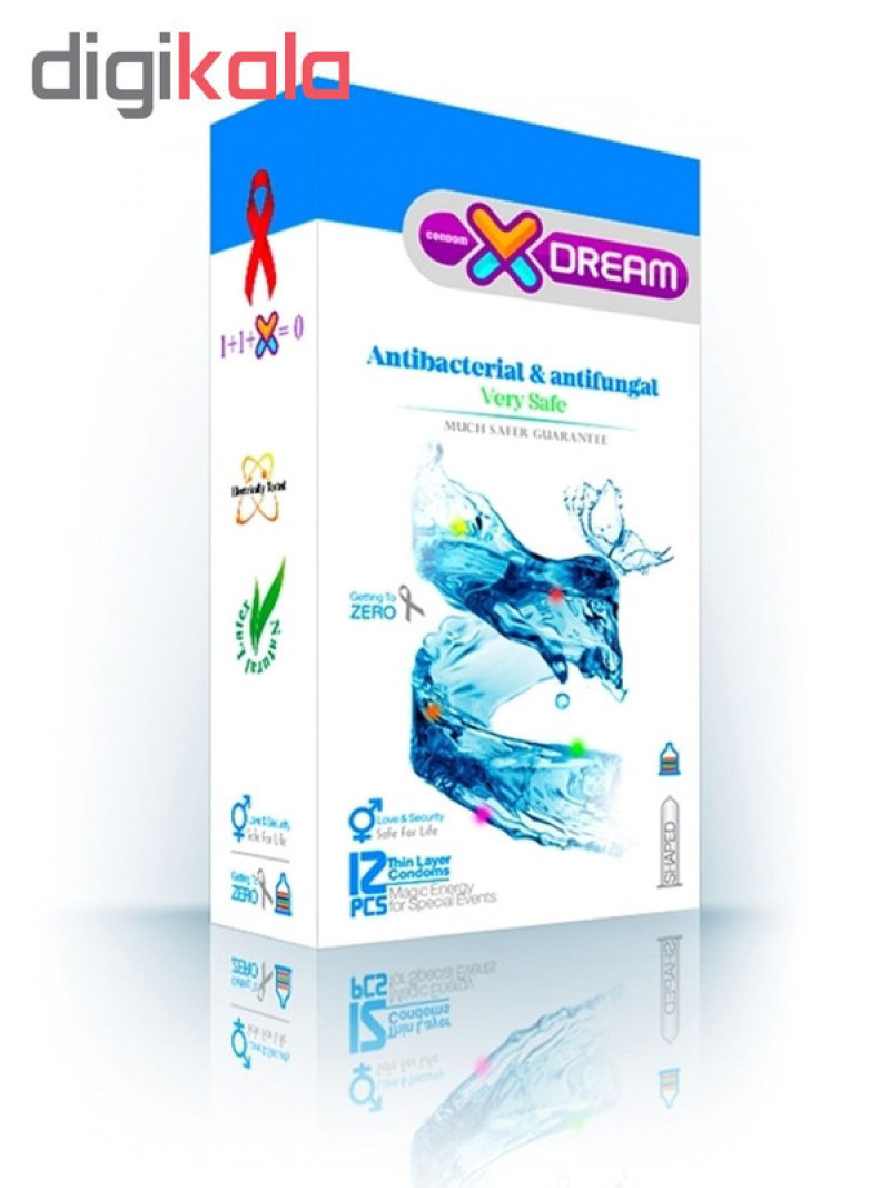 کاندوم ایکس دریم مدل Antibacterial بسته 12 عددی به همراه کاندوم تاخیری کدکس مدل Double Delay بسته 10 عددی