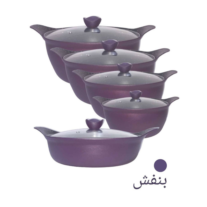 سرویس قابلمه و تابه چدنی 10 پارچه پارتینگ مدل NANO