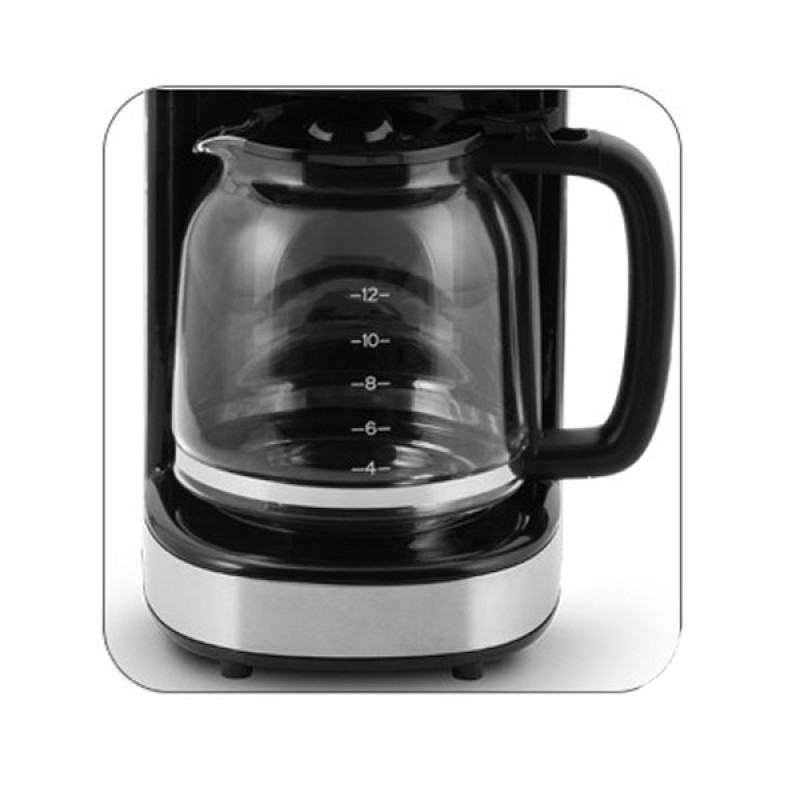 قهوه‌ساز ناسا الکتریک مدل NS-517 با فیلتر استیل ضد زنگ، دارای تایمر و صفحه گرم نگهدارنده قهوه
