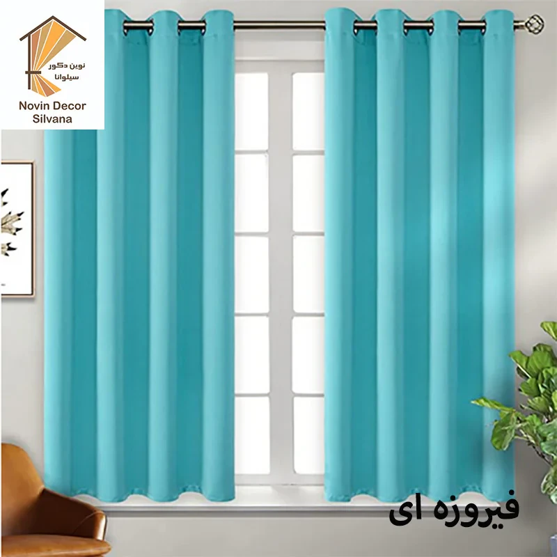 پرده نوین دکور سیلوانا مدل کتان 18 سایز 180 × 140 سانتی متر