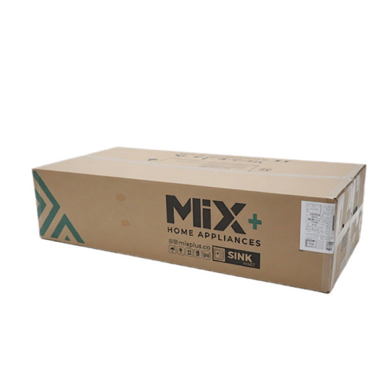 سینک ظرفشویی استیل توکار دو لگنه میکس پلاس مدل P8072