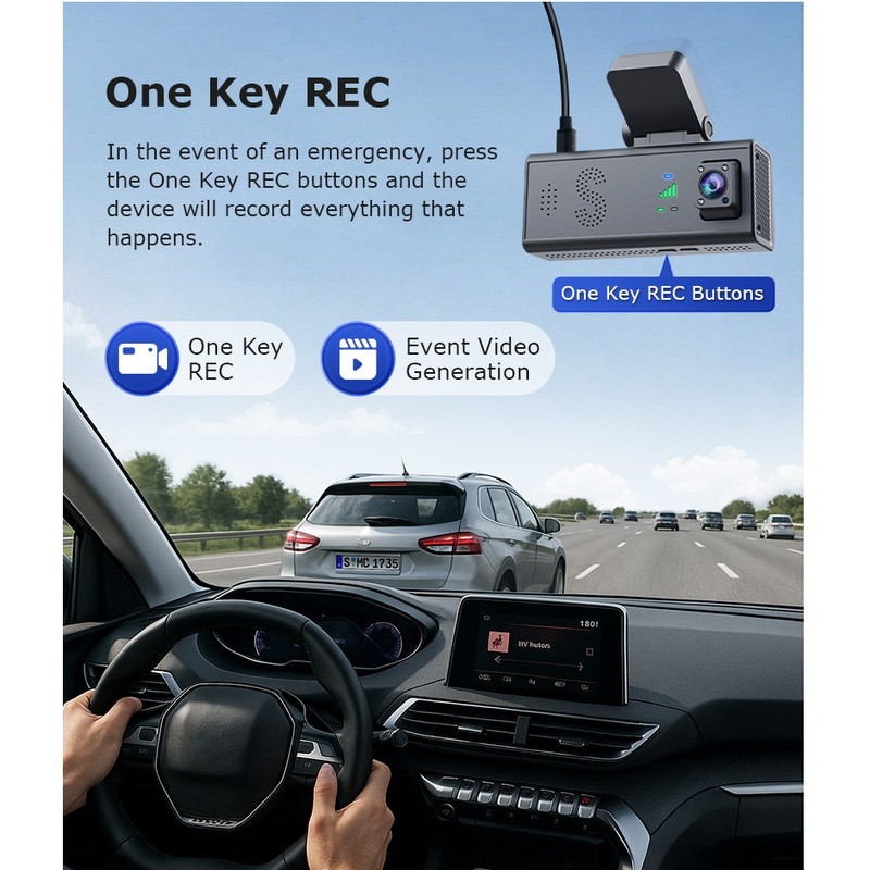 دوربین ثبت وقایع خودرو هونک مدل HK-C9-GPS-4G