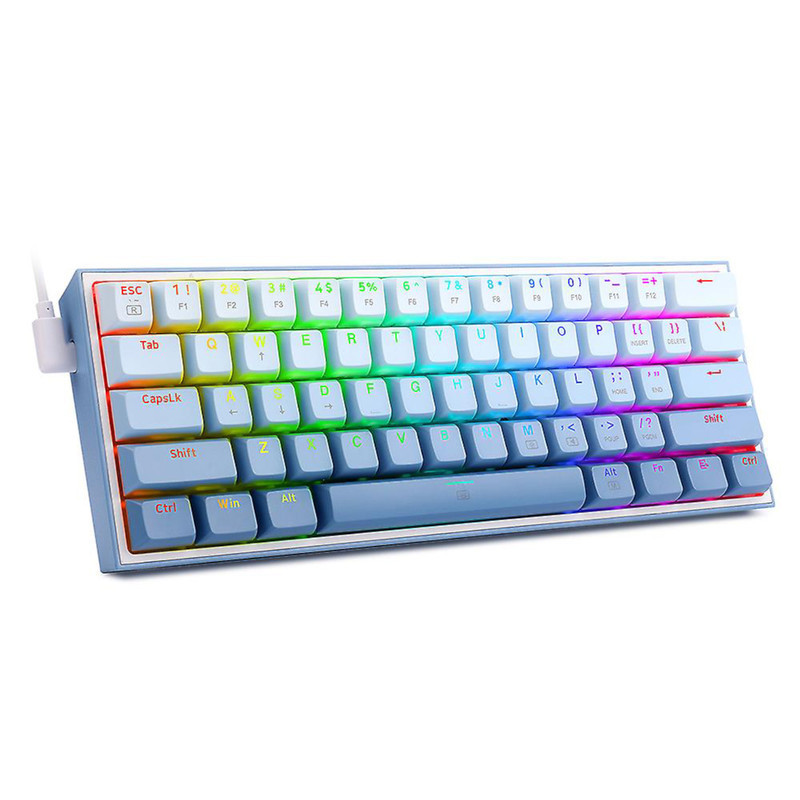 کیبورد مخصوص بازی ردراگون مدل FIZZ K617 WHITEGREY