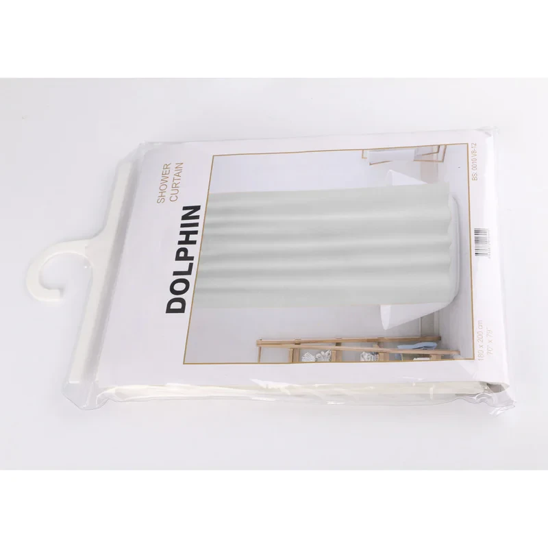 پرده حمام دلفین مدل EV-2558 سایز 180x200سانتی متر