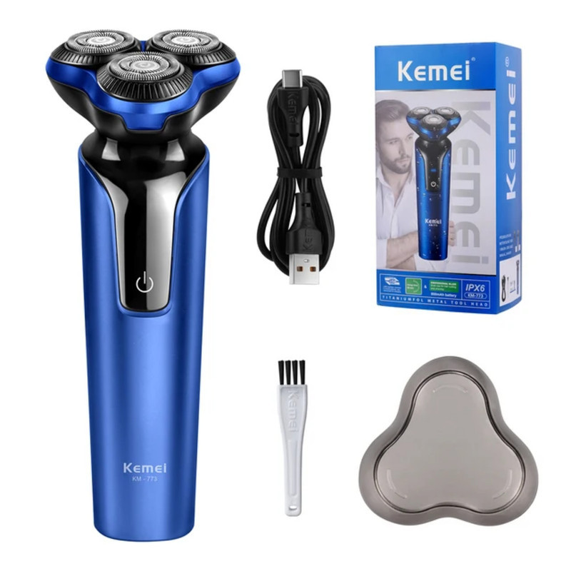 ست ماشین اصلاح موی صورت و بدن شارژی کیمی مدل km-773
