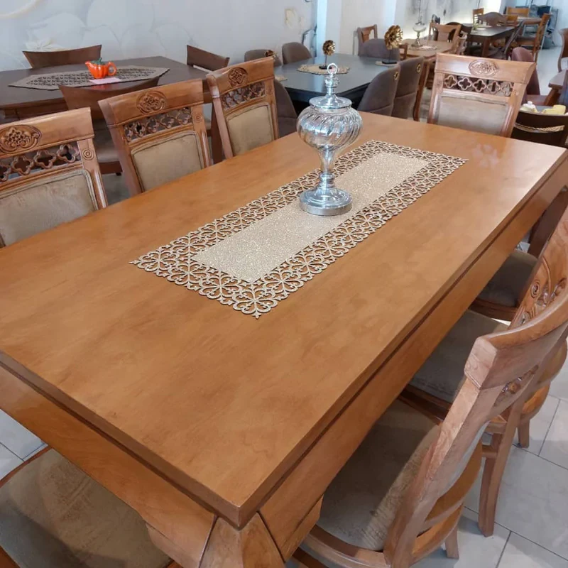 رومیزی مدل نیلوفر سایز 135x40 سانتی‌متر