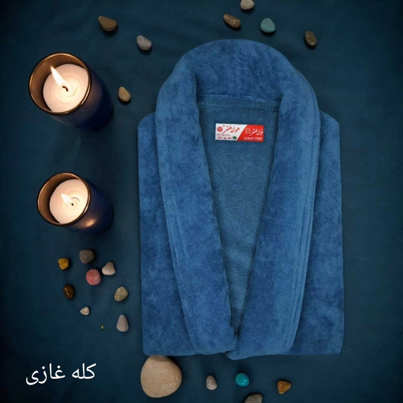 حوله پالتویی حوله هنر مدل تن پوش طرح ساده کد 02 سایز 125