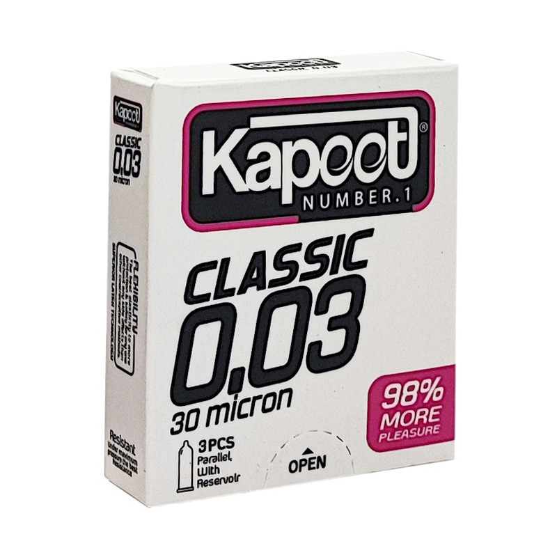 کاندوم کاپوت مدل Cool Time بسته 12 عددی به همراه کاندوم کاپوت مدل Classic بسته 3 عددی