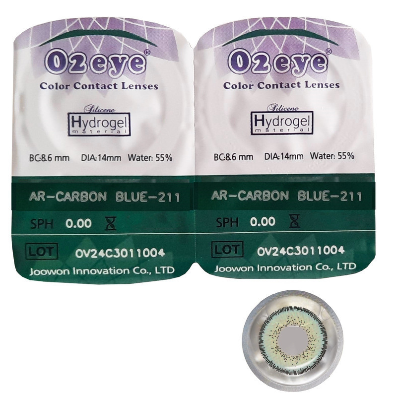 لنز چشم 02آی مدل Hydrogel شماره 211 رنگ سبز آبی