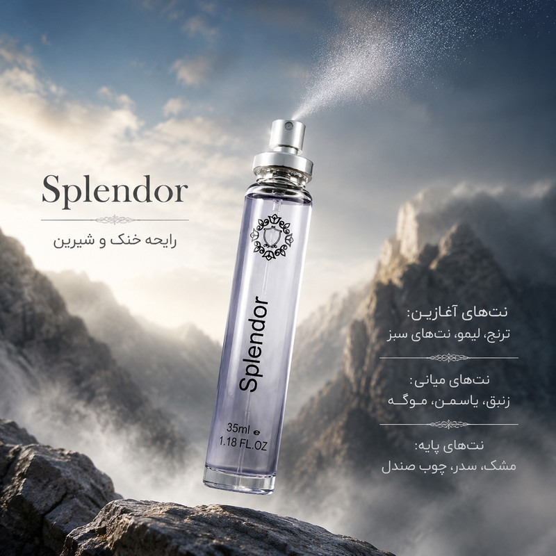 ادو پرفیوم مردانه هارلینگن مدل Splendor با رایحه خنک حجم 35 میلی لیتر