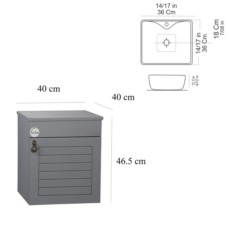 ست کابینت و روشویی توییس مدل tws 1033 M