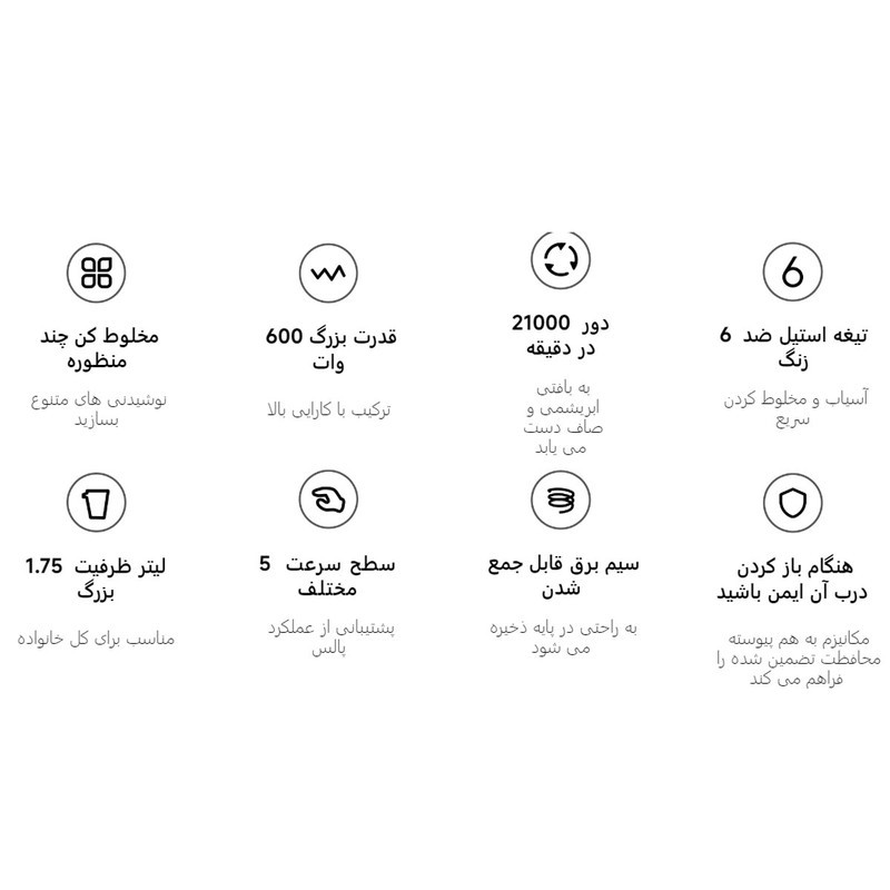 مخلوط کن و آسیاب کن شیائومی مدل  MLLJ001CM-1A