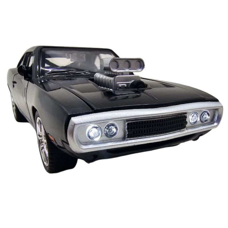 ماکت ماشین ناب سل مدل دوج چارجر 1970 پونتیاک سریع و خشن فلزی چراغدار موزیکال کد DODGE CHARGER 1970 FAST &FURIOUS SCALE 1:24