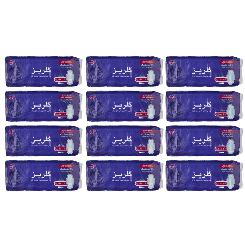 نوار بهداشتی گلریز کد 005 مجموعه 12 عددی
