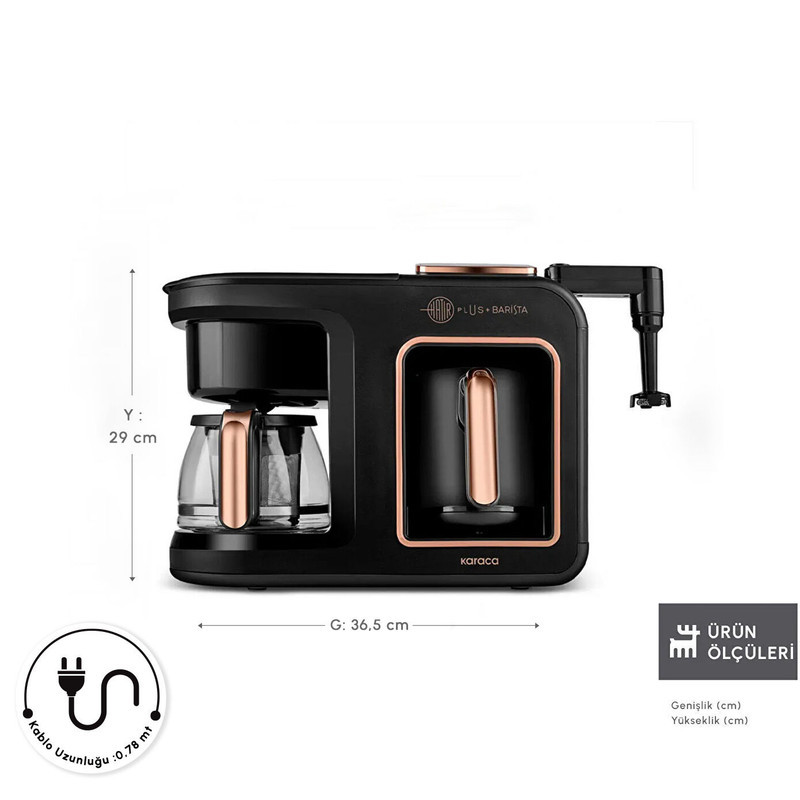 قهوه‌ساز کاراجا مدل Hatır Plus Barista 6 in 1