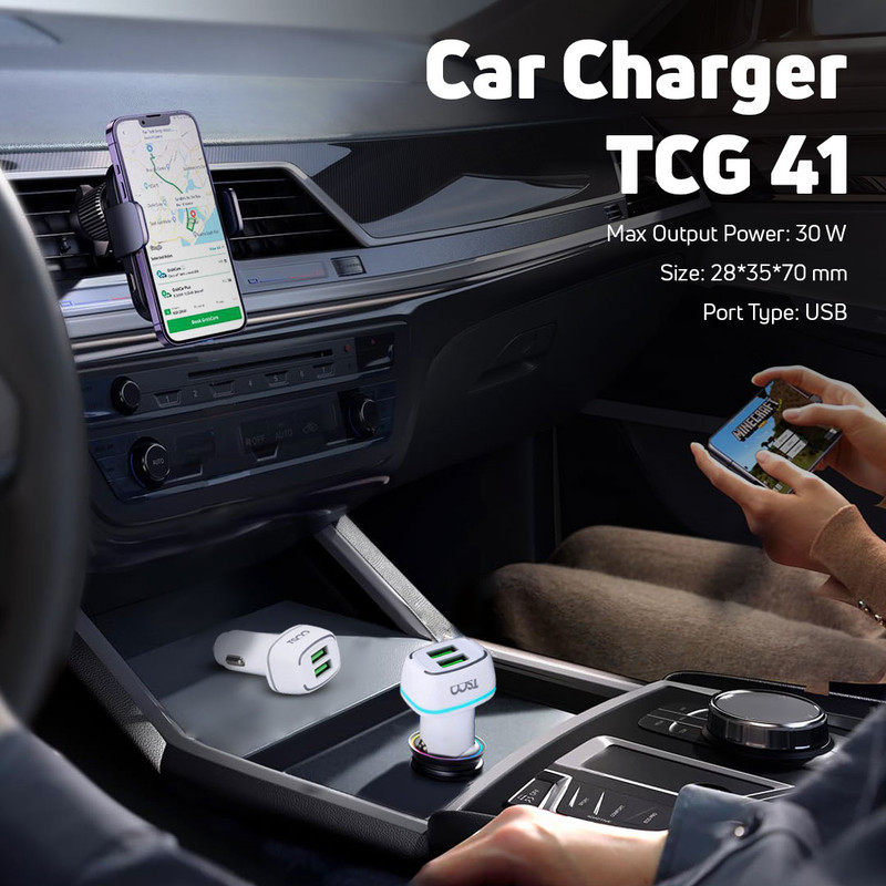 شارژر فندکی ۳۰ وات تسکو مدل TCG 41