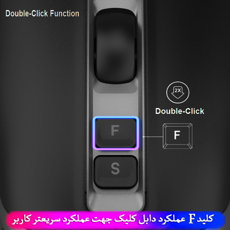 ماوس بی سیم ای فورتک مدل FSTYLER-FG-5O-S-PLUS-SILENT