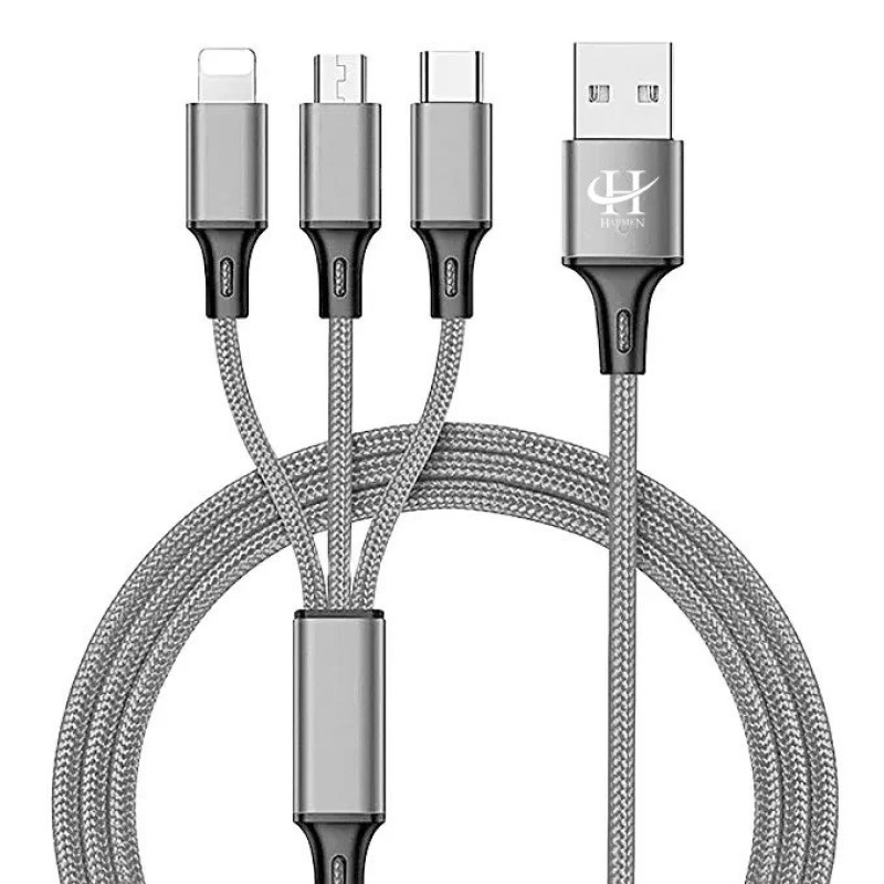 کابل تبدیل USB به microUSBلایتنینگUSB-C هارمن مدل ONLY CHARGE طول 1 متر