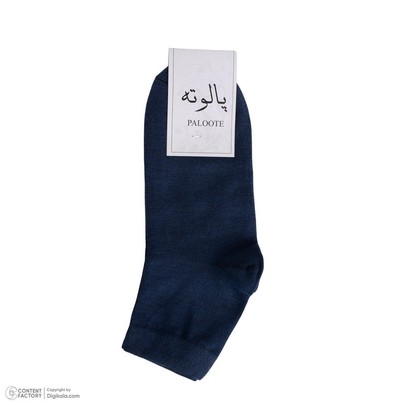 جوراب ساق کوتاه مردانه پالوته طرح ساده مدل PLT-BBB-6R6COL بسته 6 عددی
