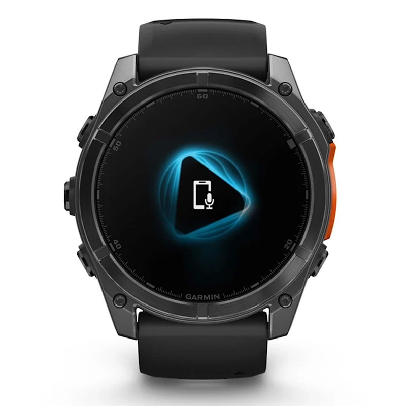 ساعت هوشمند 51 میلی‌متری گارمین مدل Fenix 8 Amoled Sapphire با بند سیلیکونی