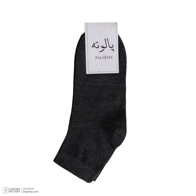 جوراب ساق کوتاه مردانه پالوته طرح ساده مدل PLT-BBB-6R6COL بسته 6 عددی