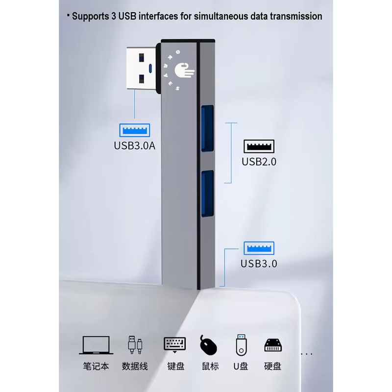 هاب 3 پورت USB 3.0 اکی یس مدل HUB300USB
