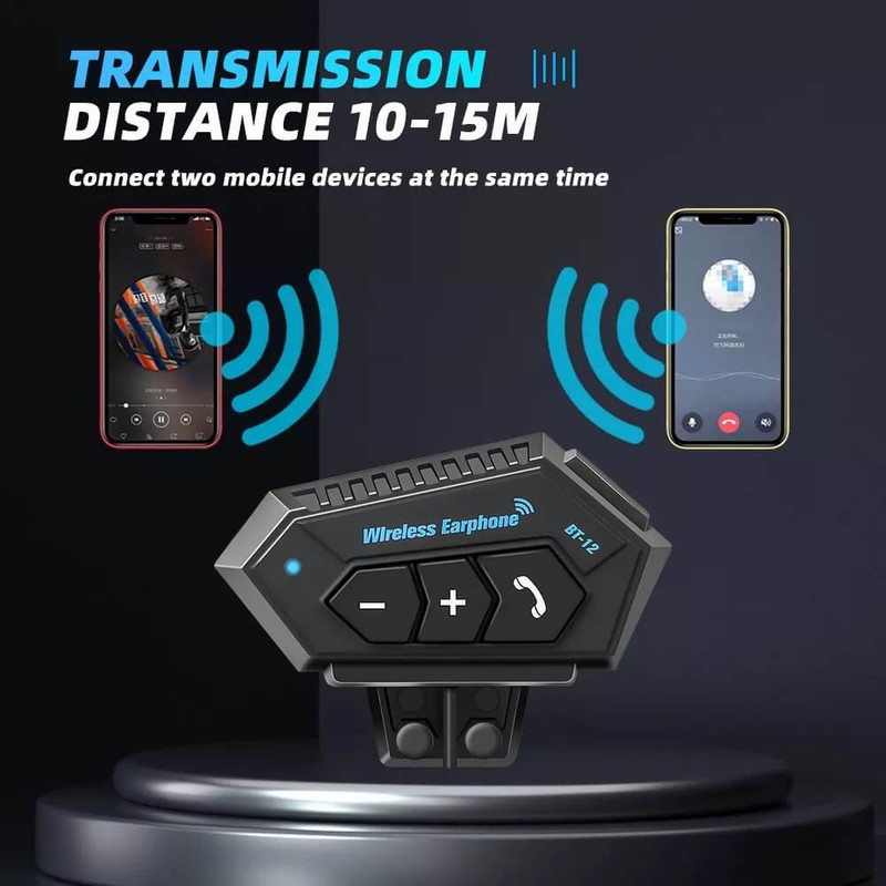 هدست بلوتوثی کلاه کاسکت مدل BT-12