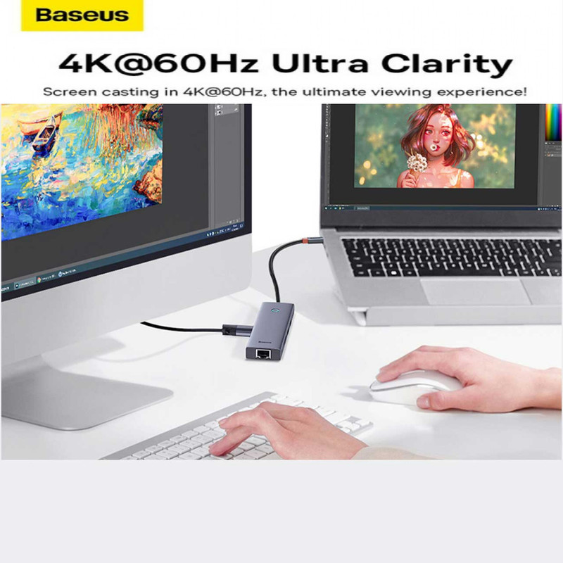 هاب 7 پورت USB-C باسئوس مدل BS-OH112