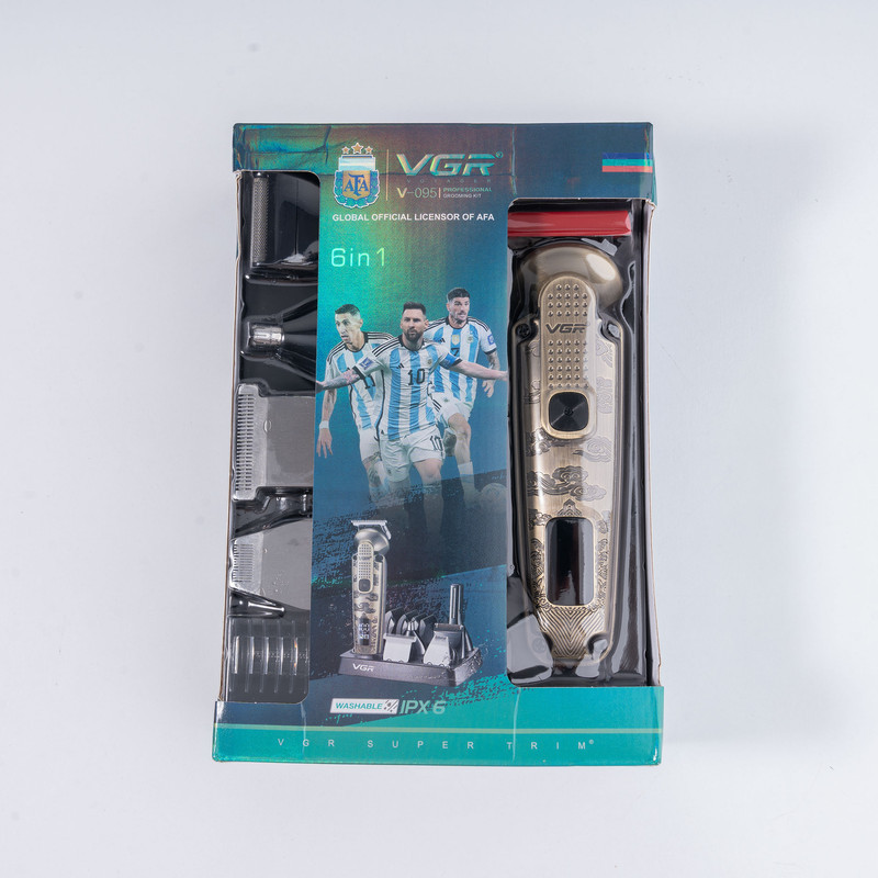 ست ماشین اصلاح موی سر و صورت و بدن وی جی ار مدل V-095