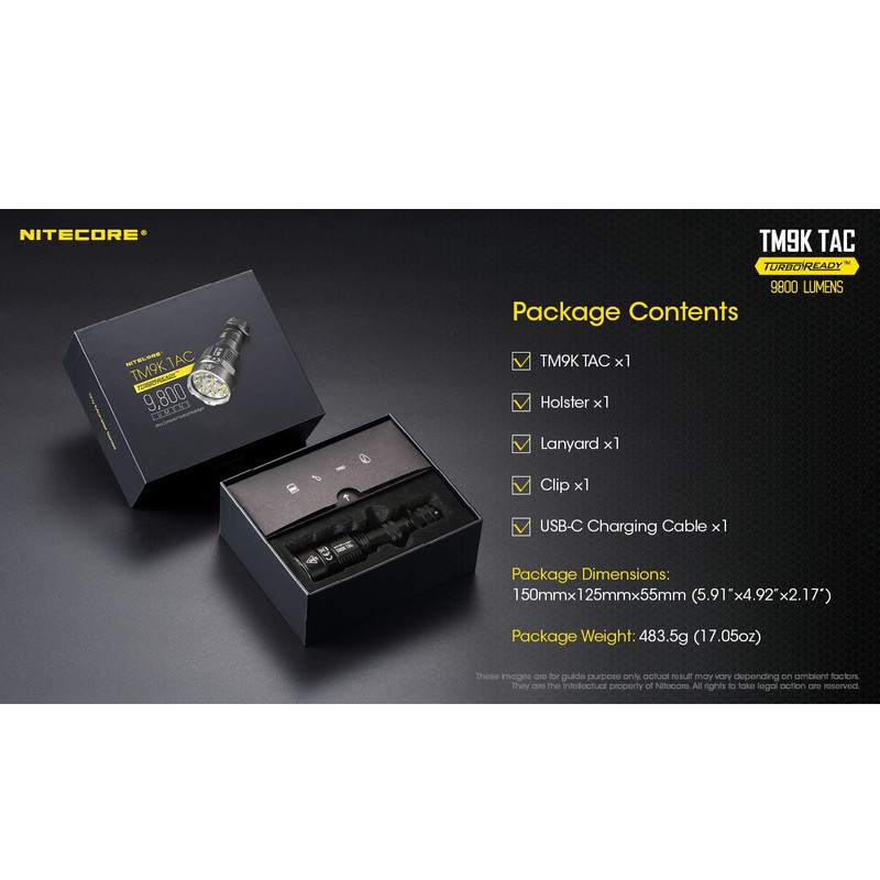 چراغ قوه دستی نایت کر مدل TM9K TAC9800