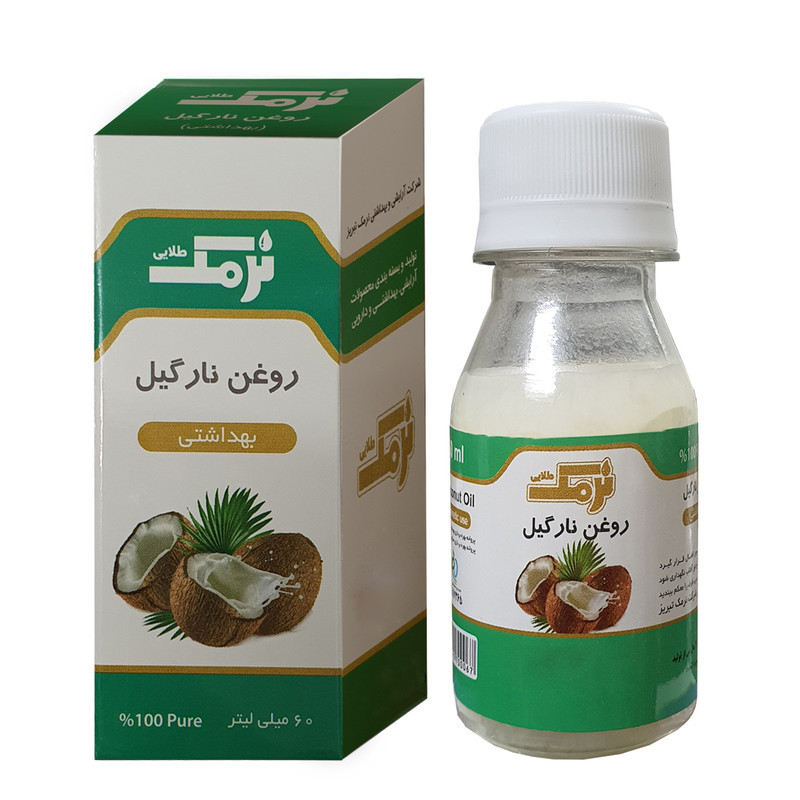 روغن نارگیل نرمک طلایی مدل 02 حجم 60 میلی لیتر مجموعه 2 عددی
