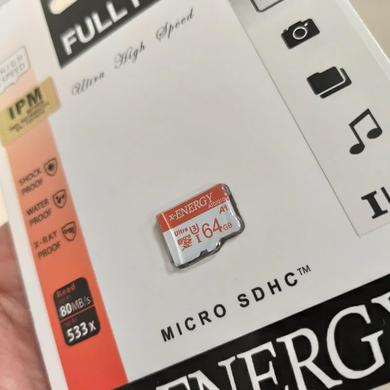 کارت حافظه microSDXC ایکس انرژی مدل IPM کلاس 10 استاندارد U3 سرعت 80MBps ظرفیت 64 گیگابایت