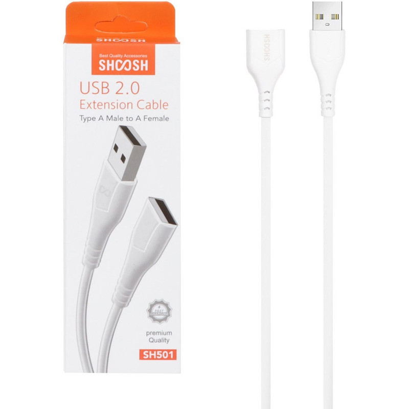 کابل افزایش طول USB شوش مدل SH 501 طول 1.5 متر