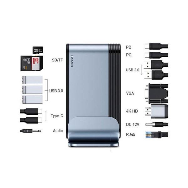 هاب 16 پورت بیسوس مدل Bs-HUB001