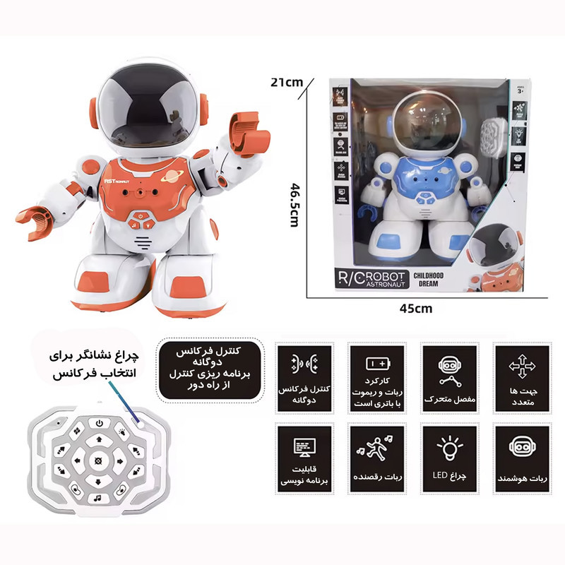 ربات کنترلی طرح فضانورد مدل NO.DB06